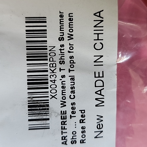 Nwt Artfree sz medium pink oversized tee. - Picture 7 of 7